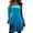 Blue, variant on Nmnitkp Cocktail Dresses for Women Velvet One-Shoulder Mini Dress, Long Sleeve with Flared Cuffs Loose Fit Party Dress for Cocktail & Holiday Event Purple,2XL