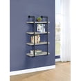 thumbnail image 2 of Elmcrest 24-inch 4-shelf Wall Bookshelf Grey Driftwood, 2 of 11