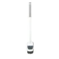 BVXEEP Toilet Brush, Toilet Bowl Brush and Holders with 2 Type Capability Brush-Rubber Brush and Slit Brush- Toilet Bowl Brush Clean Every Corner of The Toilet