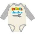 thumbnail image 3 of Inktastic Future Plumber Boys Long Sleeve Baby Bodysuit, 3 of 5