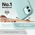 thumbnail image 4 of Funda de Silicona Elegante para iPhone 12/12 Pro. Interior Suave, Exterior Resistente, Menta, 4 of 7