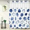 thumbnail image 1 of CNKOO Hookless Shower Curtain with Snap Liner  Inked Shellfish Theme Home Decor Hotel Shower Curtain and Liner Set  Watercolor See-Through Shower Curtain with Window  Double Layers  Washa, 1 of 7