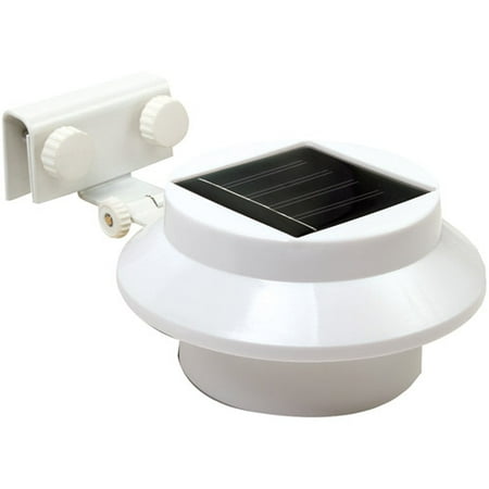 Rethink 2-Pack Multi-Purpose Gutter/Fence Solar Light, White