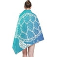 thumbnail image 5 of Dreamtimes Sea Turtle Under Water Boho Style Quick Dry Bath Towel Personalized Fast Drying Beach Towels Lightweight for Bathroom Pool Swim Yoga Camping Hiking Outdoor Fitness Gym 60 x 30 Inch, 5 of 7