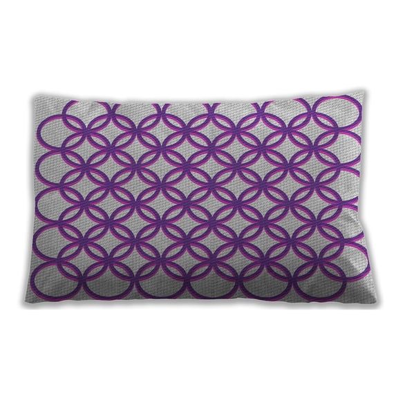 Ahgly Company Outdoor Rectangular Patterned Lumbar Throw Pillow, 13 inch by 19 inch