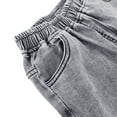 thumbnail image 5 of Kids Boys Jeans Child Cuffed Denim Pants Spring Fall Casual Elastic-Waisted Trousers, 5 of 9