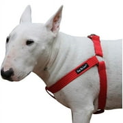 Cotton Web Adjustable Dog Step-in Harness 4 Sizes Red (Small: 8-13.5 Chest; 5/8 Wide)