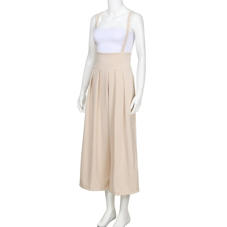 Women Casual Pleated High Waisted Wide Leg Palazzo Pants Women Casual Pleated High Waisted Wide Leg Palazzo Pants