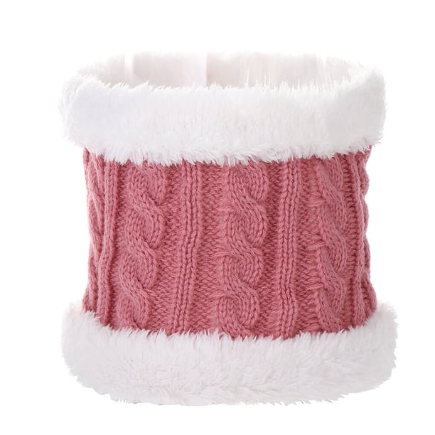 Bufanda y gorro de invierno Sonducket para bebé rosa con Elasticidad
