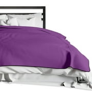 Liberator Fascinator Throw - Moisture-Proof Sensual Blanket - King Size, Microvelvet Aubergine
