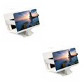 thumbnail image 2 of stanreset Screen Magnifier Folded Phone for Amplifier Bracket Portable Universal Phone Enlarger Stand, White white 2Set, 2 of 4