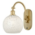 thumbnail image 3 of 518-1W-AC-G1216-8WM Innovations Lighting White Mouchette - 1 Light Arm Swivels Side to Side Wall Sconce In Modern Style-13.5 Inches Tall and 8 Inches, 3 of 7