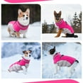 thumbnail image 3 of PUMYPOREITY Warm Dog Winter Coat Cold Weather Dog Jacket Windproof Reflective Turtleneck with Neckline D-Ring for Leash Thick Fleece Lining Outdoor Padded Vest for Small Medium Large Dogs, 3 of 9