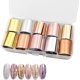 thumbnail image 1 of 10 Rollos De Uñas Feuilles Ongles Color Autocollant D'ongle Holographique Feuille De Transfert Ongle Pour Diy Nail Dcoration Papel De Transfert Matte Ros, 1 of 5