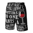 thumbnail image 5 of Disketp Men'S Swim Trunks Hawaiian Breathable Surf Beach Swimsuits Mesh Lining Beach Shorts With Pockets-Wine Funny, 5 of 9