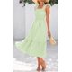 thumbnail image 3 of Vestido de verano PRETTYGARDEN a cuadros con cuello cuadrado y volantes, 3 of 9