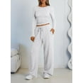 thumbnail image 2 of 2 Piece Lounge Sets for Women Fall Outfits 2025 Two Piece Travel Sweatsuits Business Casual Fashion Clothes, 2 of 12