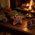 thumbnail image 6 of Handwoven Rattan Star Ornament Set Natural Fiber Hanging Decor Pieces For Wall Indoor Tabletop Display Home Farmhouse Decoration, 6 of 6