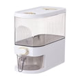 thumbnail image 1 of Contenedores herméticos para almacenar cereales con caja de almacenamiento de tazas Contenedor para almacenar granos Blanco Pequeño, 1 of 9