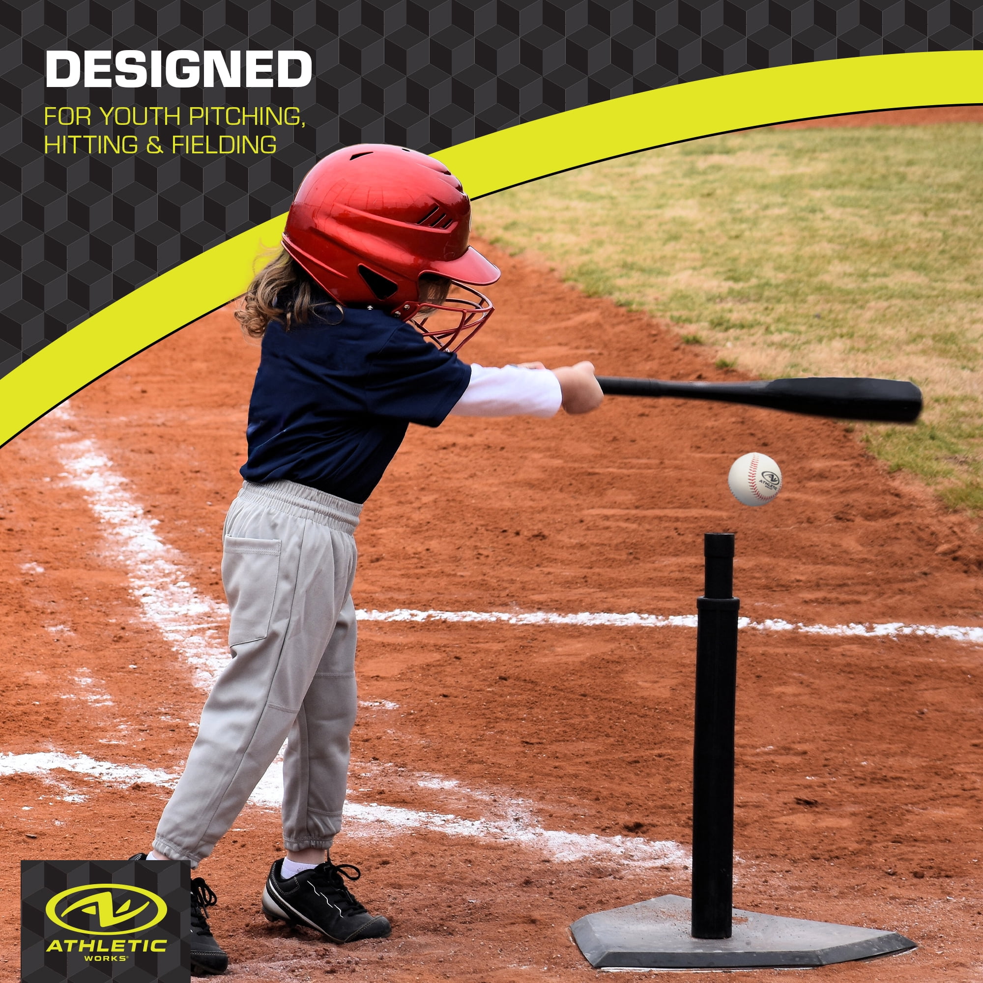 Athletic Works 9-Inch Leather Baseball with Bucket – 2 Dozen