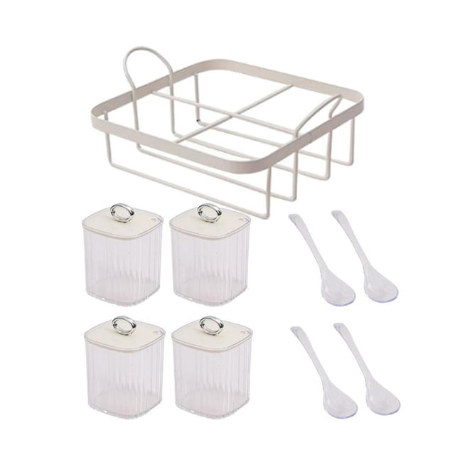 Frascos de condimentos de polipropileno con tapa, frascos para especias, para aperitivos, frutas y pimentón. Estilo C