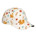 thumbnail image 3 of Balery Baseball Cap Adjustable Size for Running Workouts and Outdoor Activities All Seasons Dad Hat(Squirrel Maple Leaves And Nuts), 3 of 9