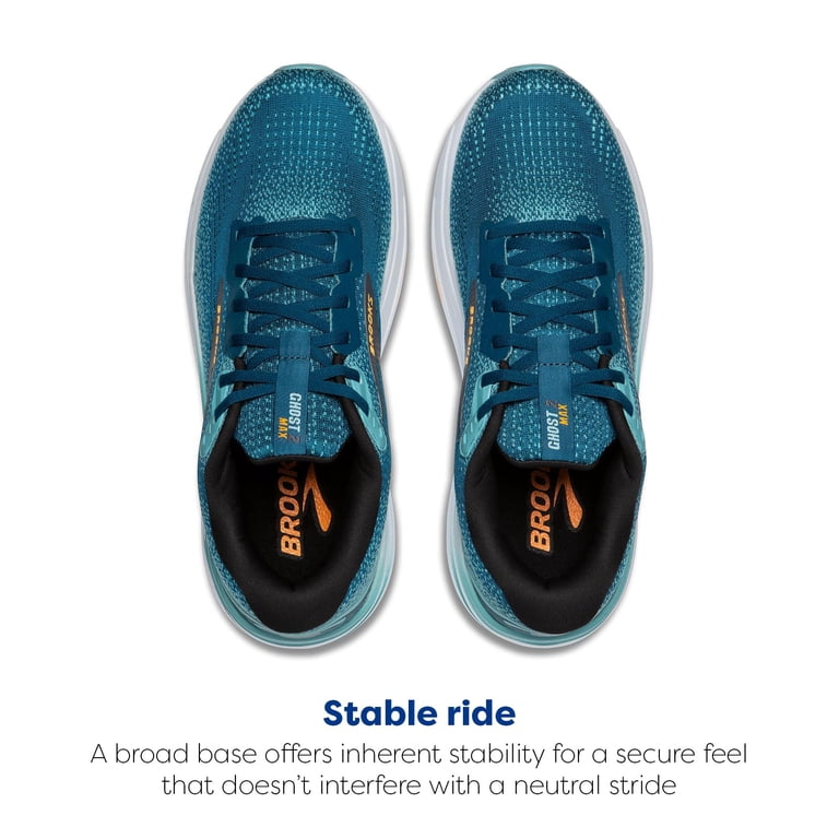 Brooks Ghost Max 2 Men’s Size 10 Moroccan Blue Aqua Orange Pop Running Shoes Brooks Men main image 4