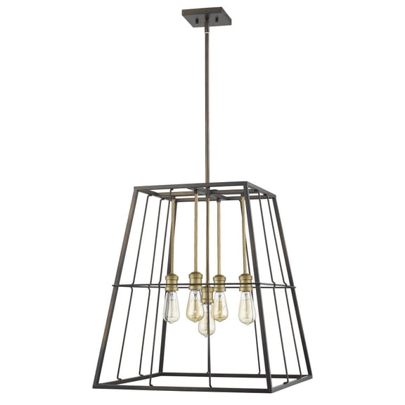 IN21052ORB Acclaim Lighting Charley 5-Light Pendant - 22 Inches Wide by 25.5 Inches High