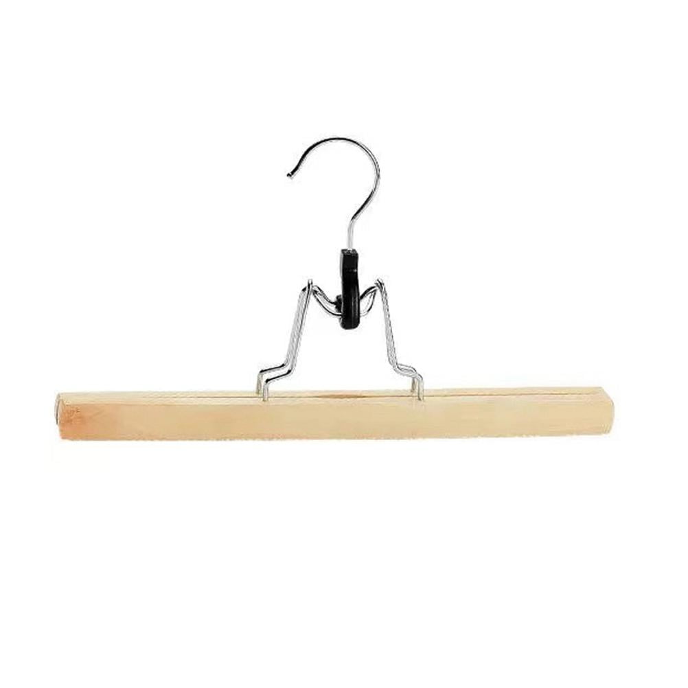 DTOWER Household Wood Hanger Nonslip Pants Hangers Clothes Storage