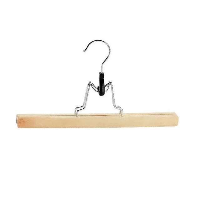 Percha De Madera Para El Hogar, Perchas Antideslizantes Para Pantalones, Percha De Almacenamiento De Ropa Para Falda, Pantalones, Vaqueros Yuarrent AP006028-00