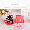 thumbnail image 4 of Solar Powered Maneki Neko Lucky Cat, Fortune Welcoming Waving Arm Paw Up Lazy Lying Wealth Fortune Cat Home Stores Car Feng Shui Decor, 4 of 4
