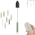 thumbnail image 1 of FSLiving Suspension de Rail à Hauteur Réglable Type J, Suspension de Rail à Levage Rétractable avec Télécommande et Gradation Continue, Lumière Intérieure pour Îlot, Fil Ajustable, Lampe Droite, Vert - 1 Lumière, 1 of 9