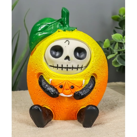 Furrybones Mikan Citrus Fruity Zesty Orange Peel Skeleton Furry Bones Figurine