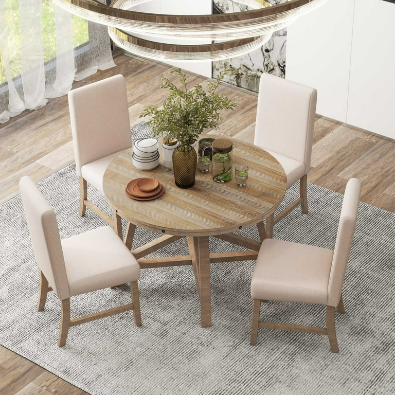 Wooden chairs with table in middle new arrivals