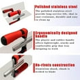 thumbnail image 2 of Concrete Tool Set 3 Piece Stainless Steel Flat Handle Spade Cement Kit Masonry Building Craft Kit, 2 of 6