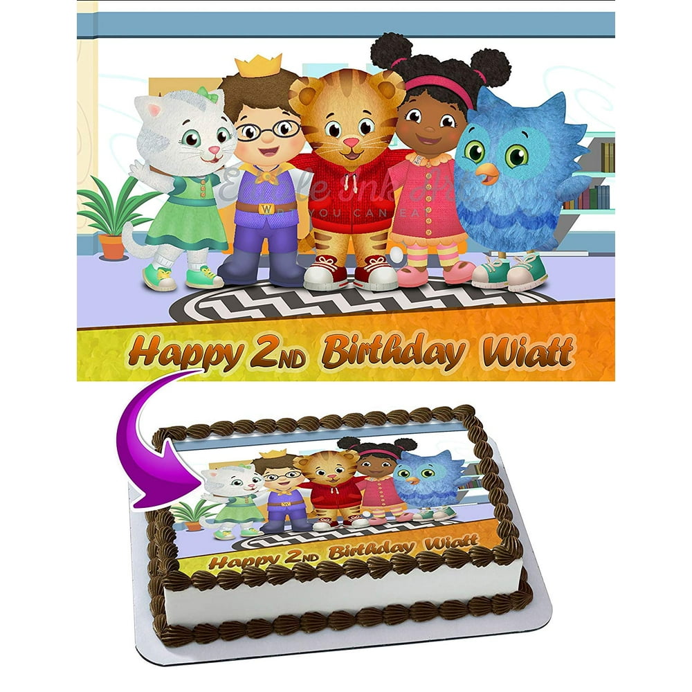 Daniel Tiger's Neighborhood Edible Cake Image Topper
