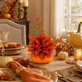 thumbnail image 7 of Thanksgiving Decor, Artificial Pumpkin Floral Pick Dahlia Pinecone, Thanksgiving Decorations Outdoor, Fall Artificial flowers Decorative, for Thanksgiving Home Decor, 7 of 7