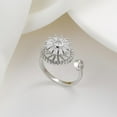 thumbnail image 5 of Censtreet Fidget Anxiety Rings for Women Men Spinner Rings for Anxiety Relieving Stress Open Flower Moon Star Anti Rotatable Rings Adjustable, 5 of 7