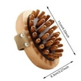 thumbnail image 3 of Pressure Brush Body Cellulite Massage Tool Natural Wooden Spa Massager for Soothing Relaxation and Body, 3 of 6