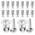 thumbnail image 3 of 20pcs Metal Hollow Door Anchor License Plate Bolts Petal Nuts with Screw Hollow Door Anchors Jacks Nuts Petal Nuts Screws Stainless Steel, 3 of 5