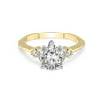 thumbnail image 3 of 2 Carat IGI Certified Pear Shape Lab Grown Diamond Engagement Ring | 14K Yellow Gold |Amore Side Stone Lab Diamond Ring | FG-VS1-VS2 Quality Friendly Diamonds, 3 of 5