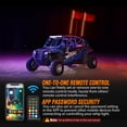 thumbnail image 3 of Nilight 2PCS 4FT RGB LED Whip Light with Spring Base Remote App Control w/DIY Chasing Patterns Turn Signal & Brake Lights for ATV UTV Polaris RZR Can-am Dune Buggy Jeep, 3 of 7