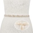 thumbnail image 1 of Beaded Wedding Belt Pearl Bridal Belt Sash Rhinestone Women Dress Accessories, 1 of 7