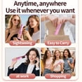 thumbnail image 6 of Cordless Hair Straightener for Women,2 in 1 Diamond Hair Straightener and Curler with Fast Heating and Adjustable Temp 338°F-410°F, Straightener Flat Iron for Travel & Home,Colored, 6 of 16