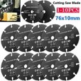 thumbnail image 1 of 1-10PCS 76x10mm Cutting Saw Blade Cut Off Wheel Sanding Grinding Wheel For Angle Grinder Safe Stainless Steel Iron Grinding Disc, 1 of 5