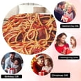 thumbnail image 5 of Funny Tomato Spaghetti Blanket Soft Warm Food Pasta Plush Throw Blankets for Couch Bed Sofa Home Decor 50"x40", 5 of 7