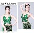 thumbnail image 3 of Top Corto Con Cordones [Yue Xinghui] Propiedad Intelectual Sin Procesar ZH Chaleco Pequeño Europeo Y Americano Con Correa De Lentejuelas De Mariposa Top De Lentejuelas Envuelto En ANGGREK Sequin Halter Top, 3 of 3