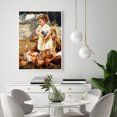 thumbnail image 2 of Cuadros Decorativos 5D DIY diamante pintura niña alimentación pollo completo redondo taladro bordado Sywqhk Nuevos Originales, 2 of 9