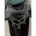 thumbnail image 5 of Y2K Star Pants Chain for Men Jean Chains for Women Pocket Chain for Pants Biker Hip Punk Chains Y2K Jewelry for Women Accessory Silver Trendy Fashion for Music Festival Concert Cosplay, 5 of 7