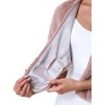 thumbnail image 5 of INSPIRE CHIC Women's Faux Fur Shawl Stole Winter 1920s Bridal Wedding Wrap XS Pink, 5 of 6